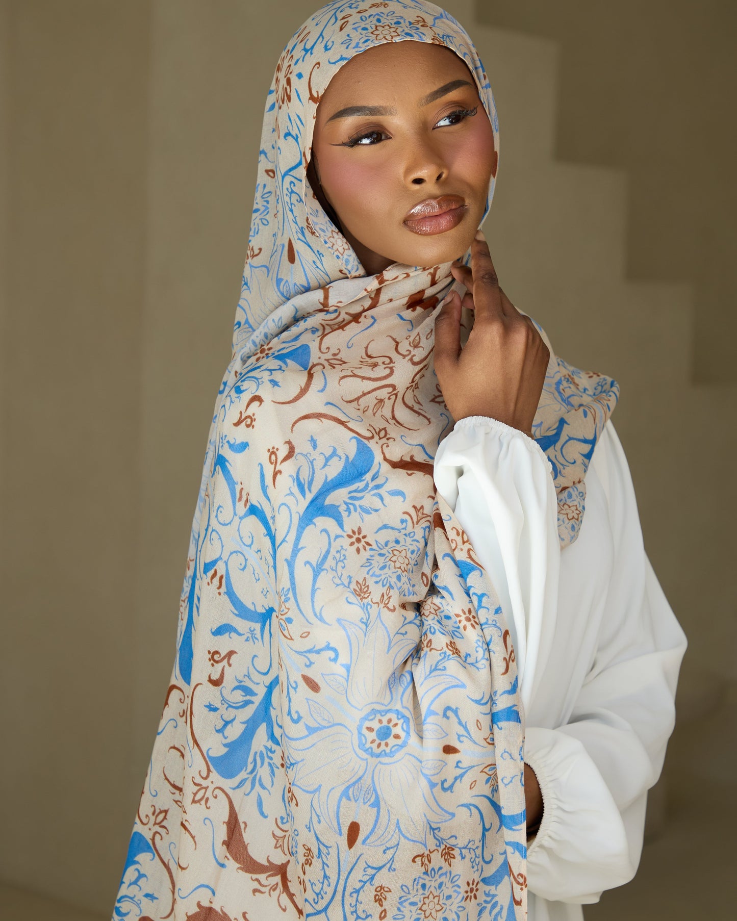 Printed Modal Hijab - Qubba Bloom