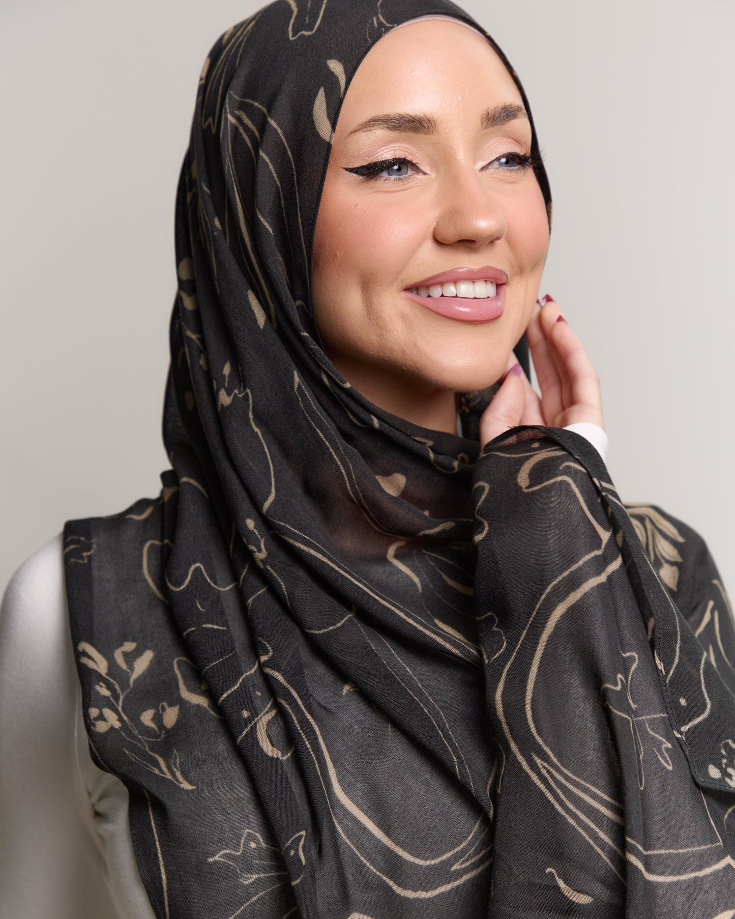 Printed Modal Hijab - Meadow