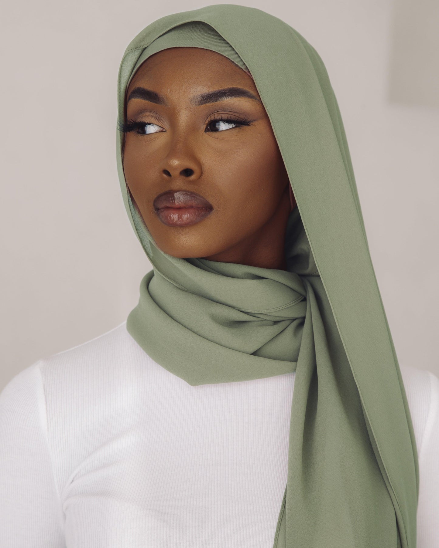 Matching Hijab & Undercap Set - Moss