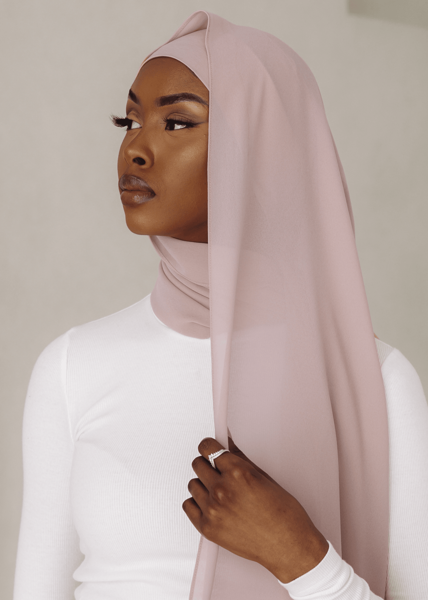 Matching Hijab & Undercap Set - Sepia Rose