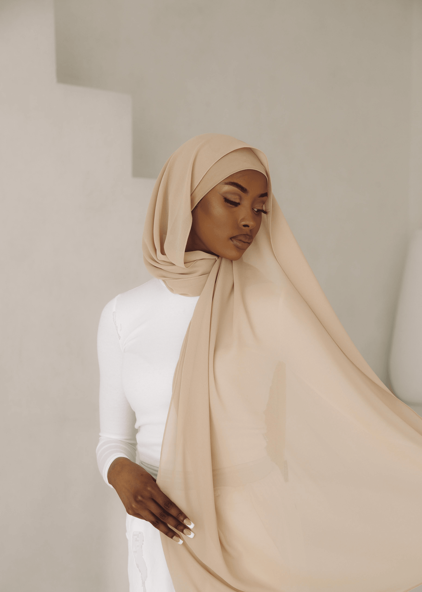 Matching Hijab & Undercap Set - Shell