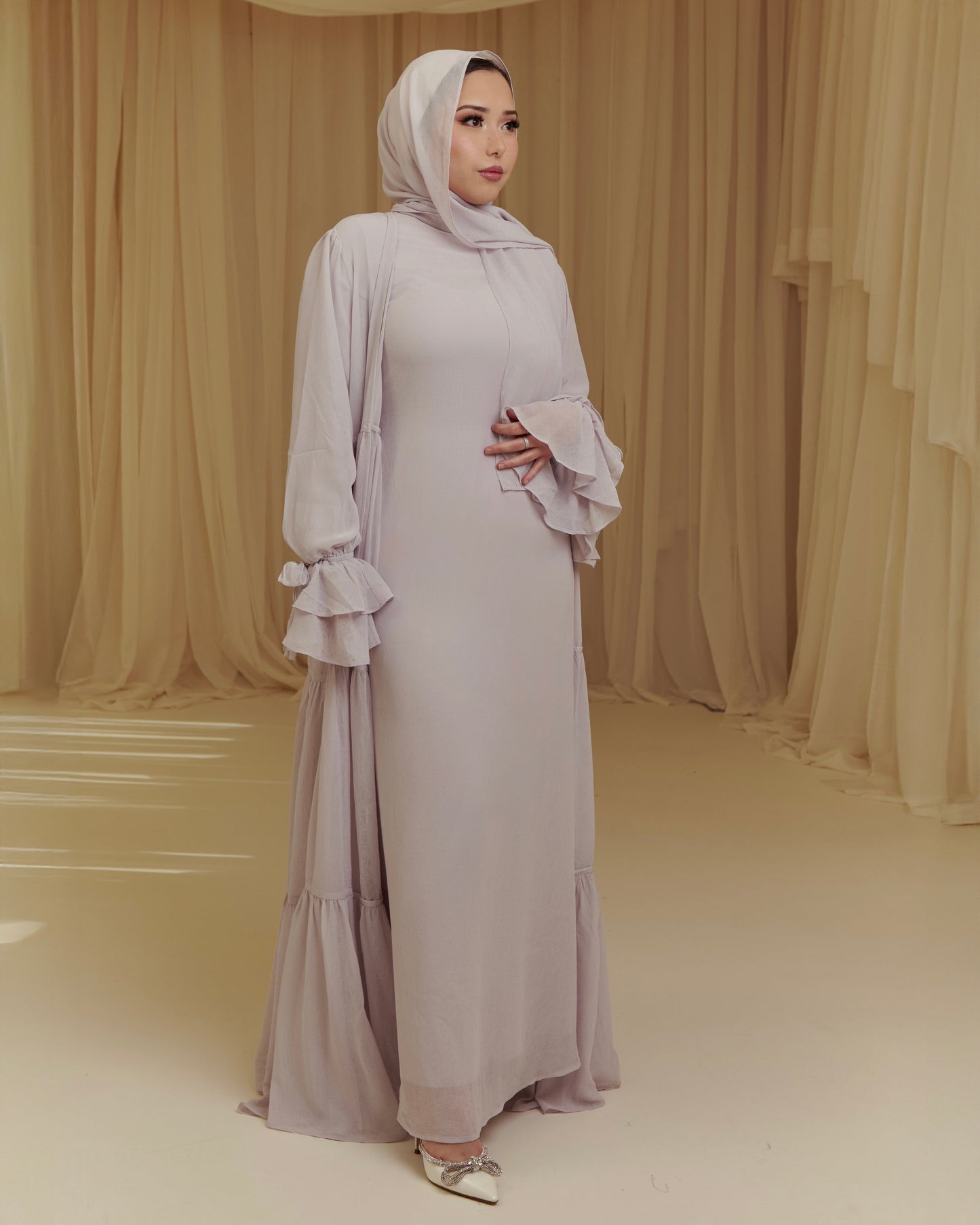 The Muse Abaya - Lilac