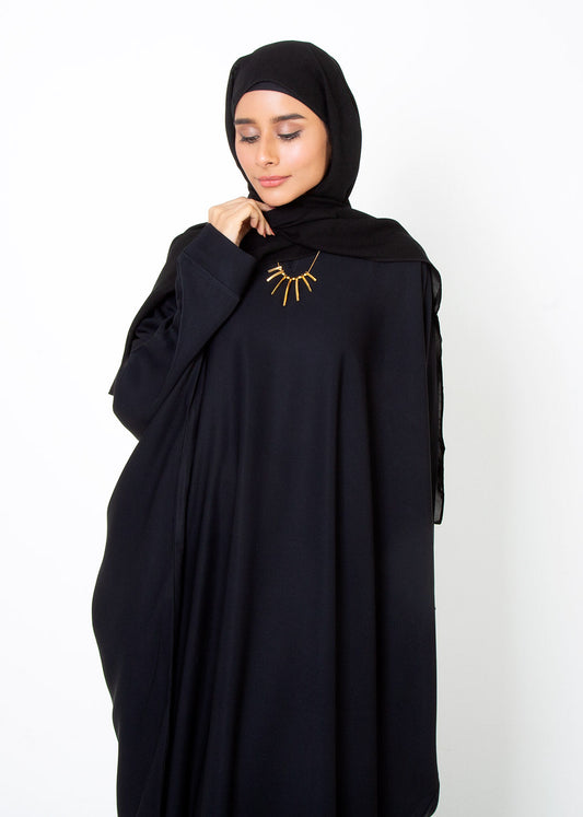 Black Butterfly Gown Abaya