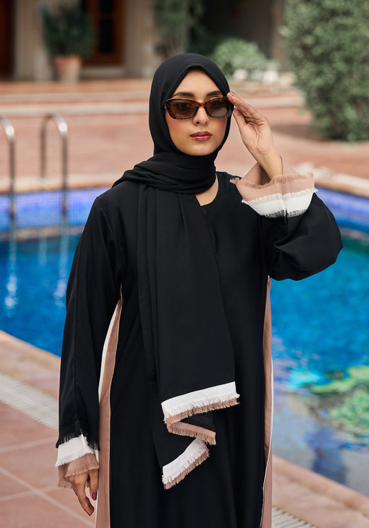 Black Refill Abaya | Velora