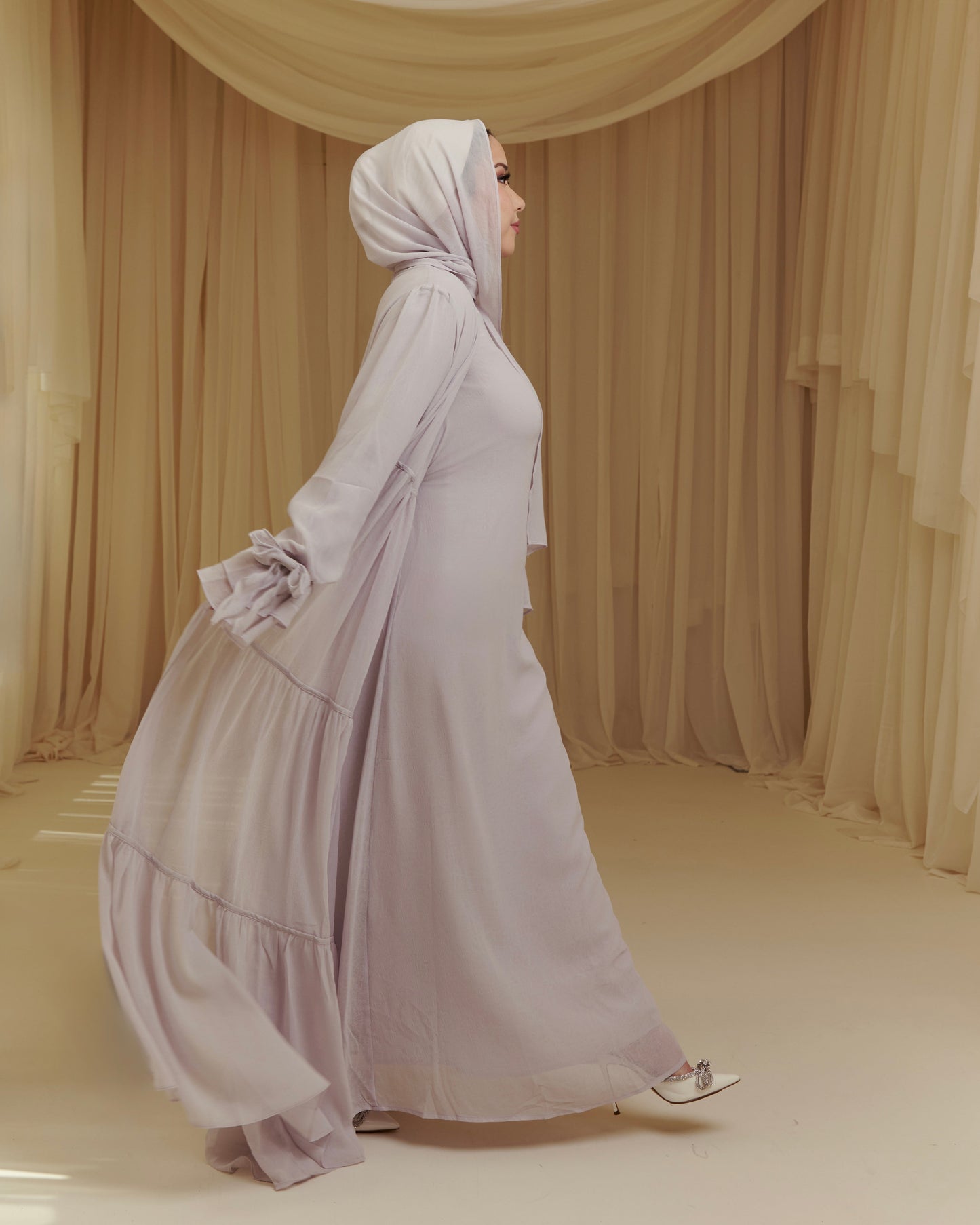 The Muse Abaya - Lilac