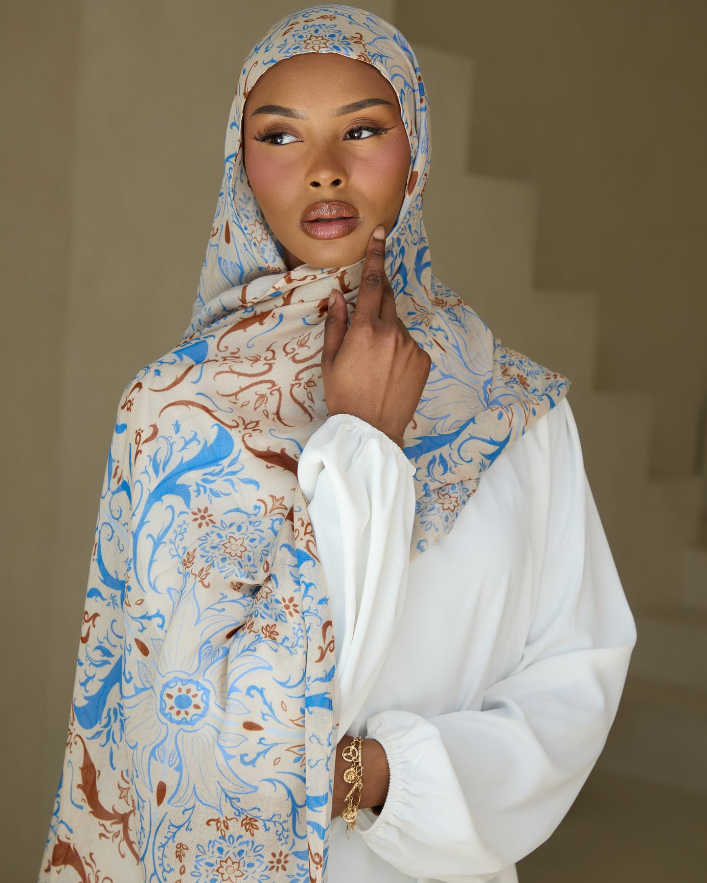 Printed Modal Hijab - Qubba Bloom