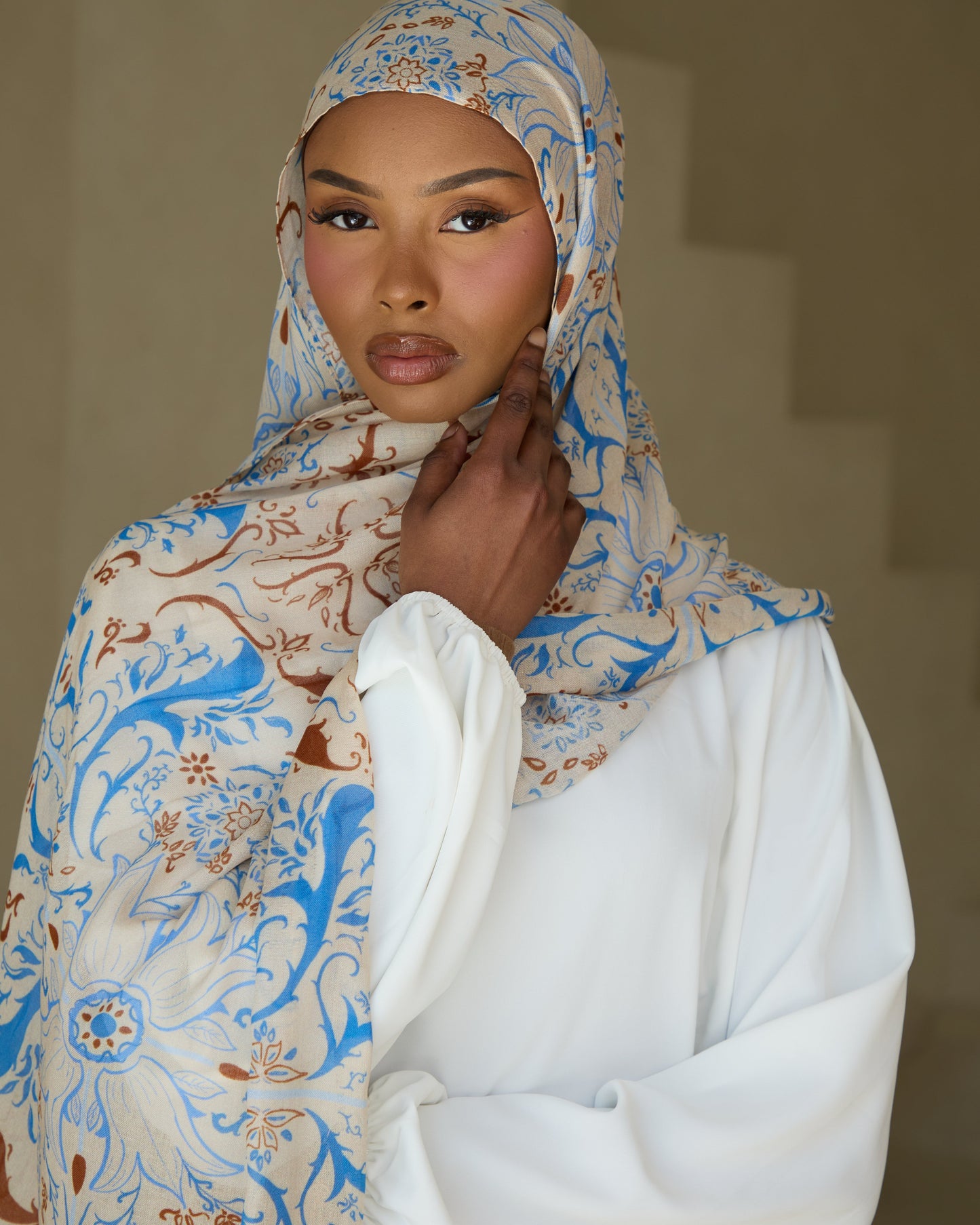 Printed Modal Hijab - Qubba Bloom