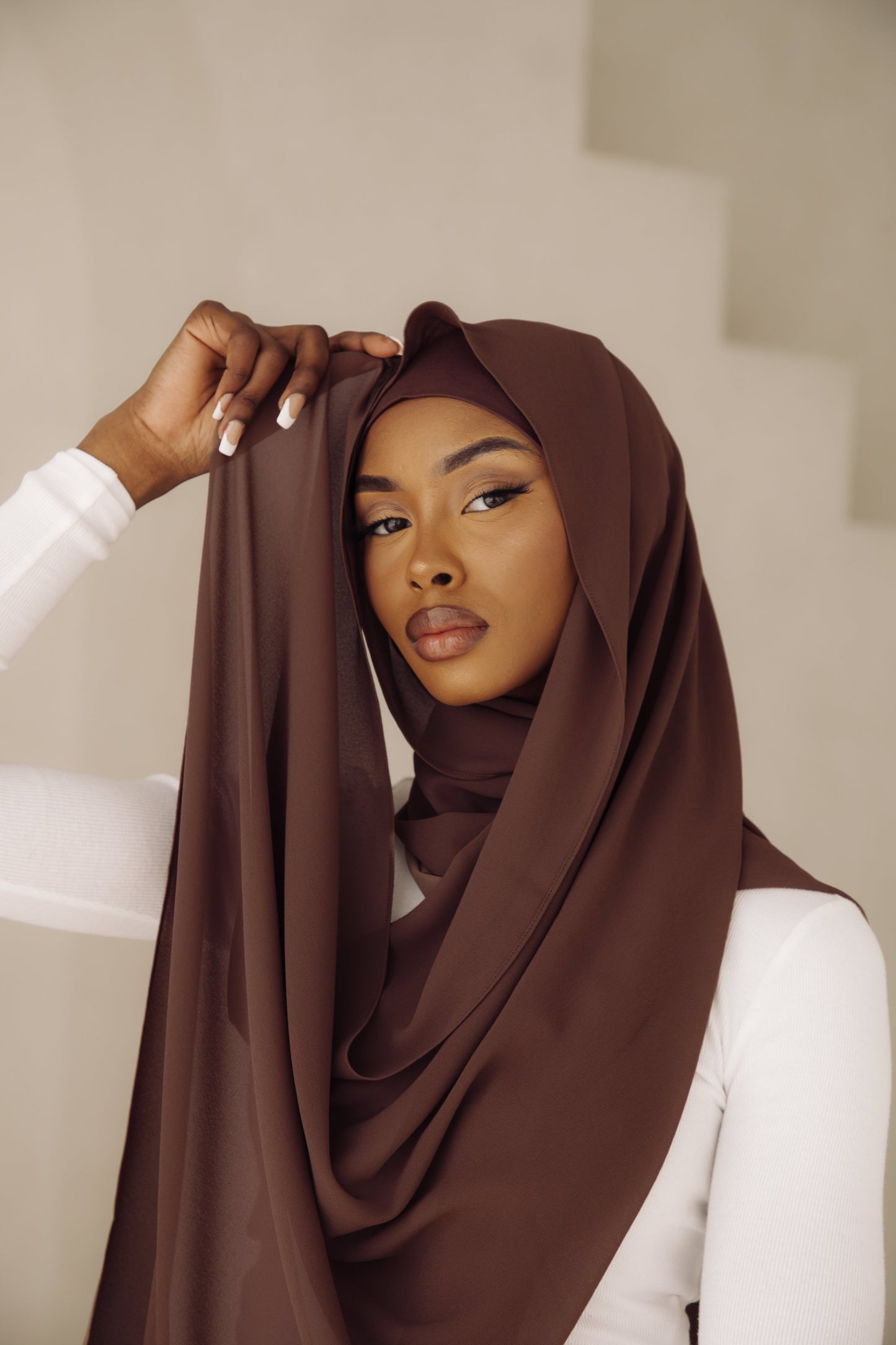 Matching Hijab & Undercap Set - Cocoa