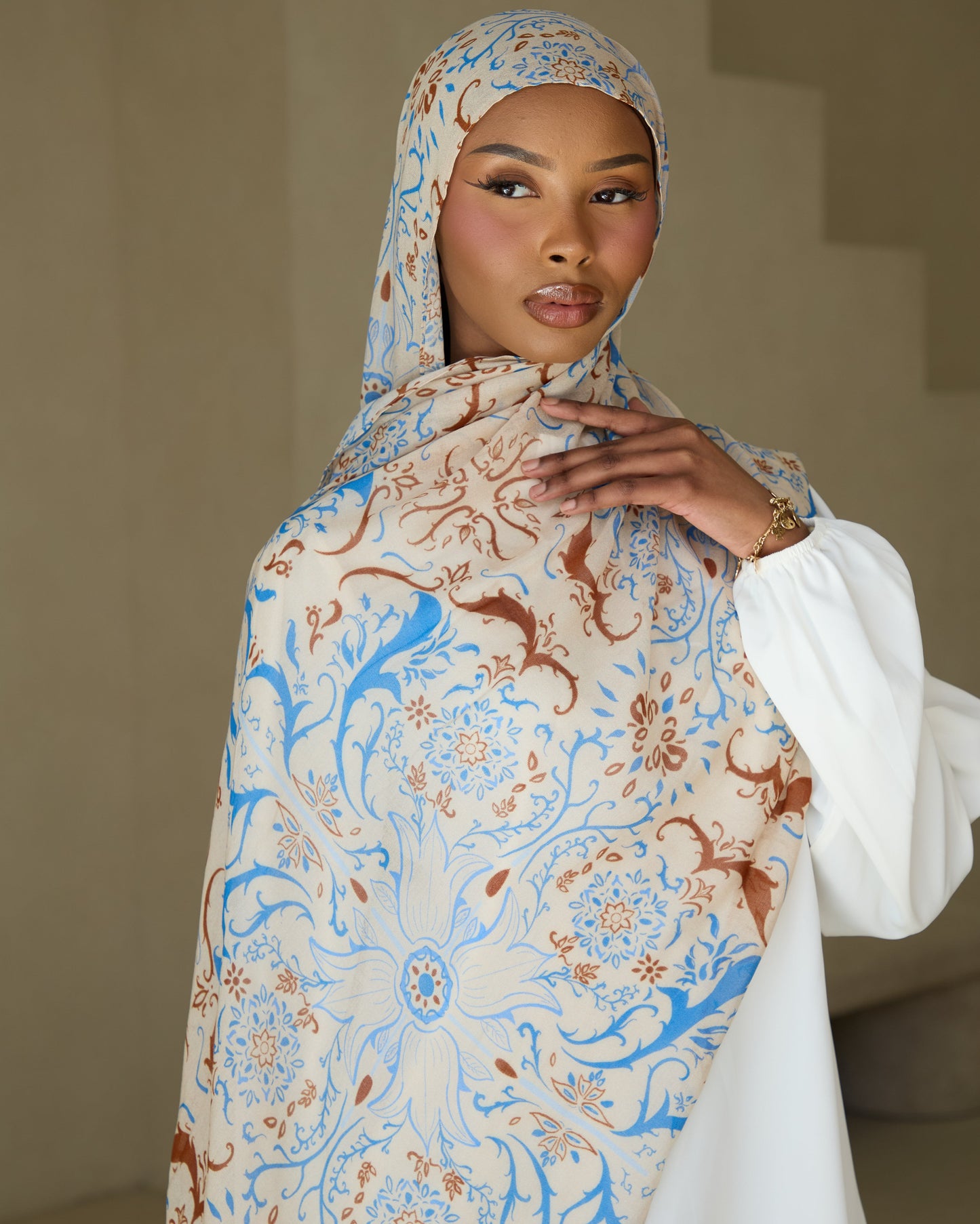 Printed Modal Hijab - Qubba Bloom