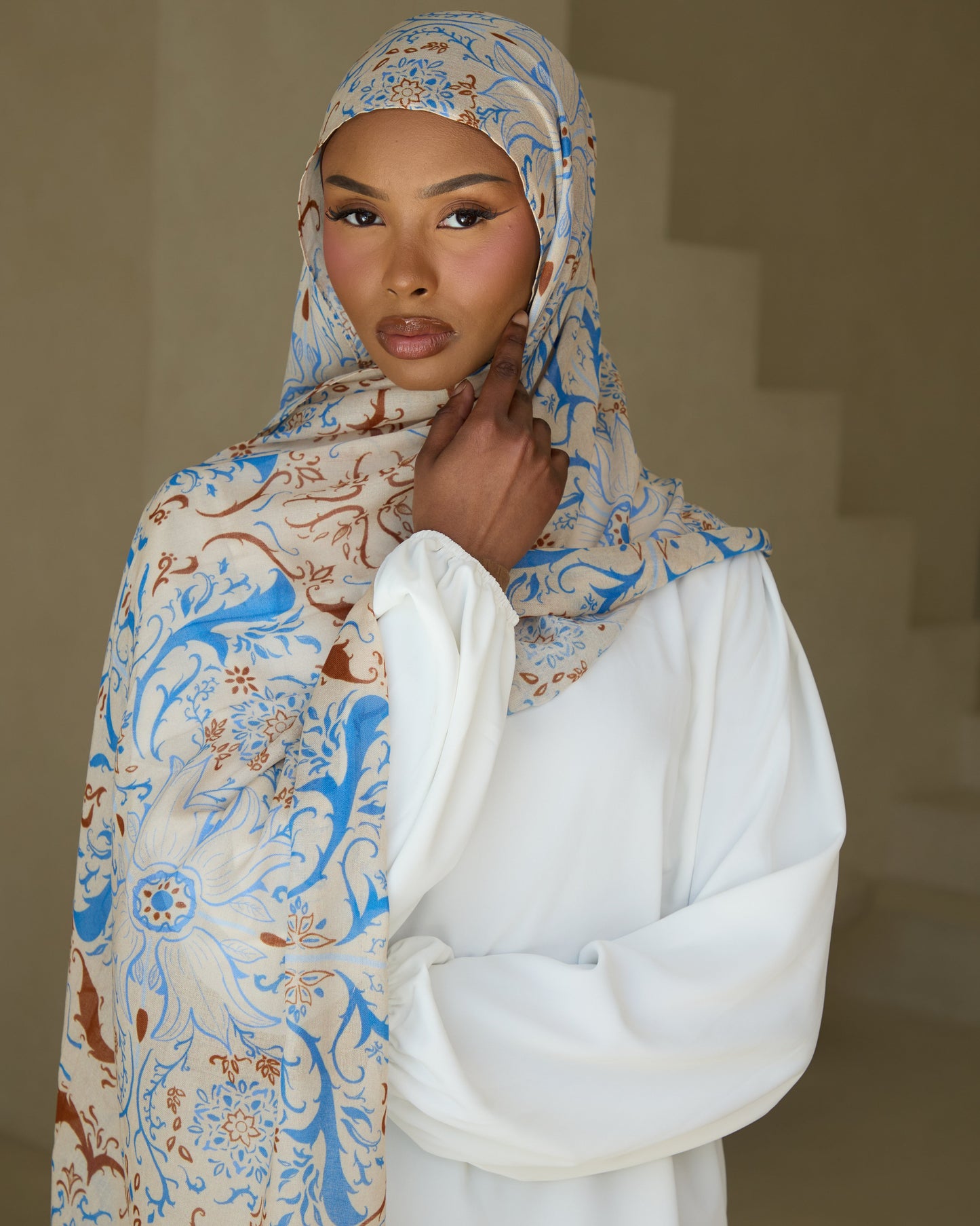 Printed Modal Hijab - Qubba Bloom