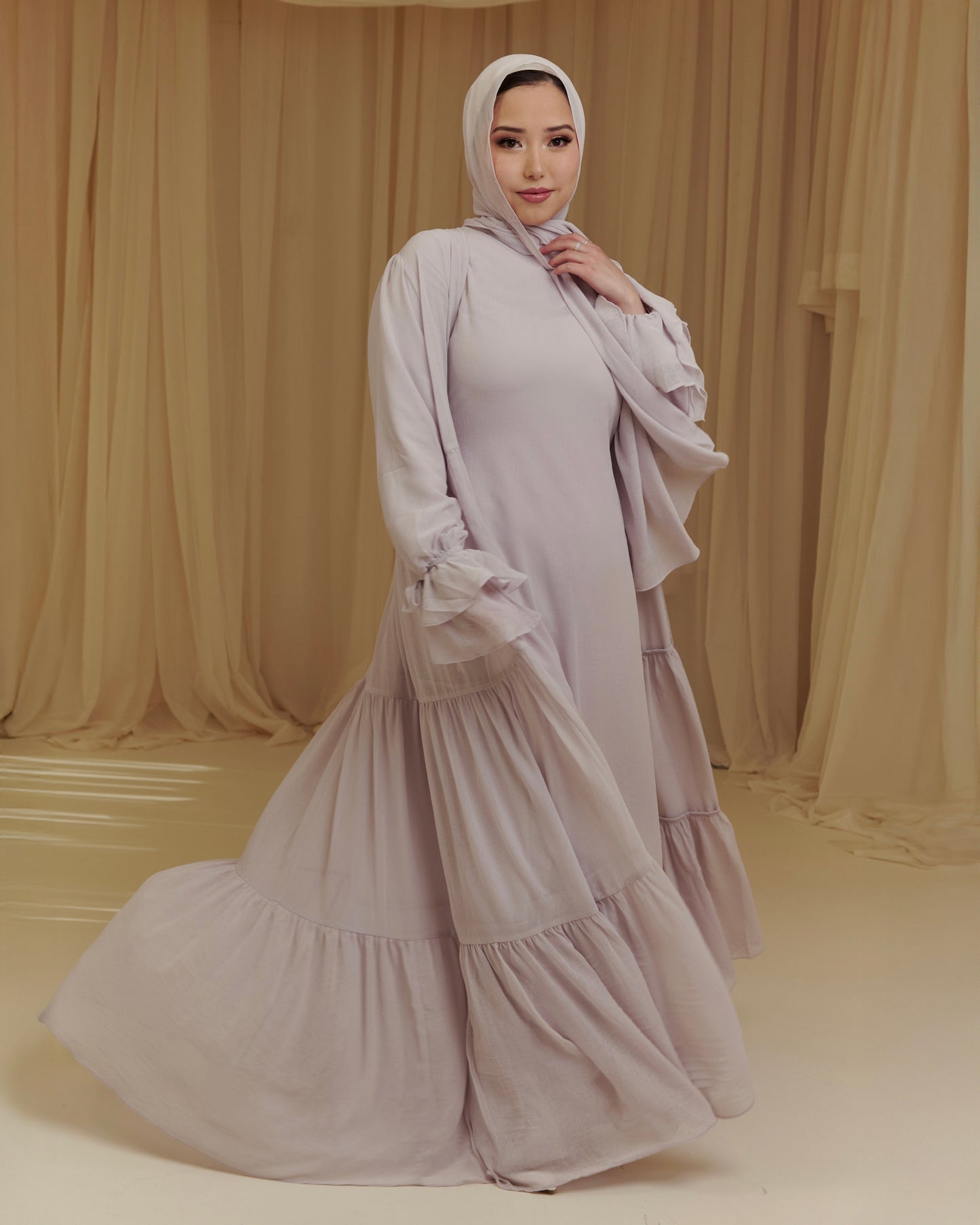 The Muse Abaya - Lilac
