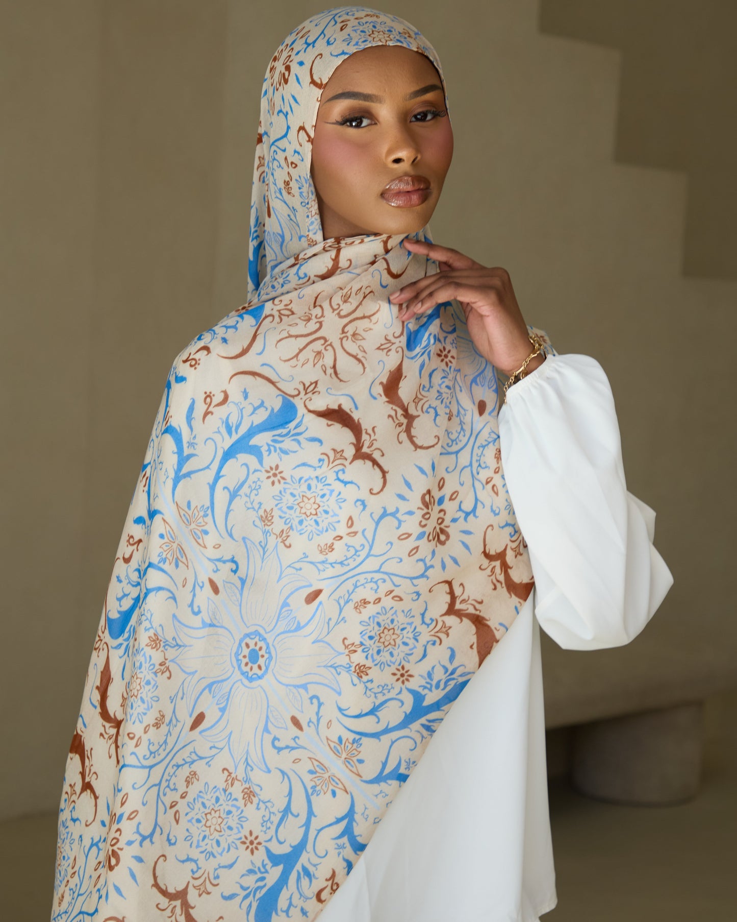 Printed Modal Hijab - Qubba Bloom