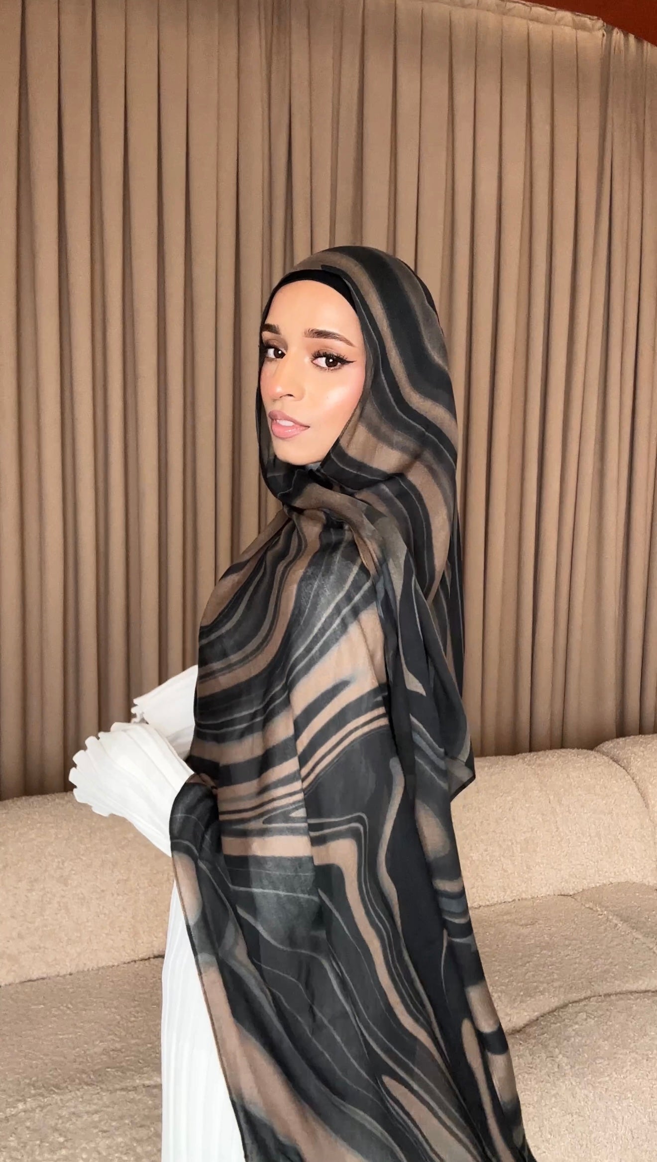 Printed Modal Hijab - Brewed