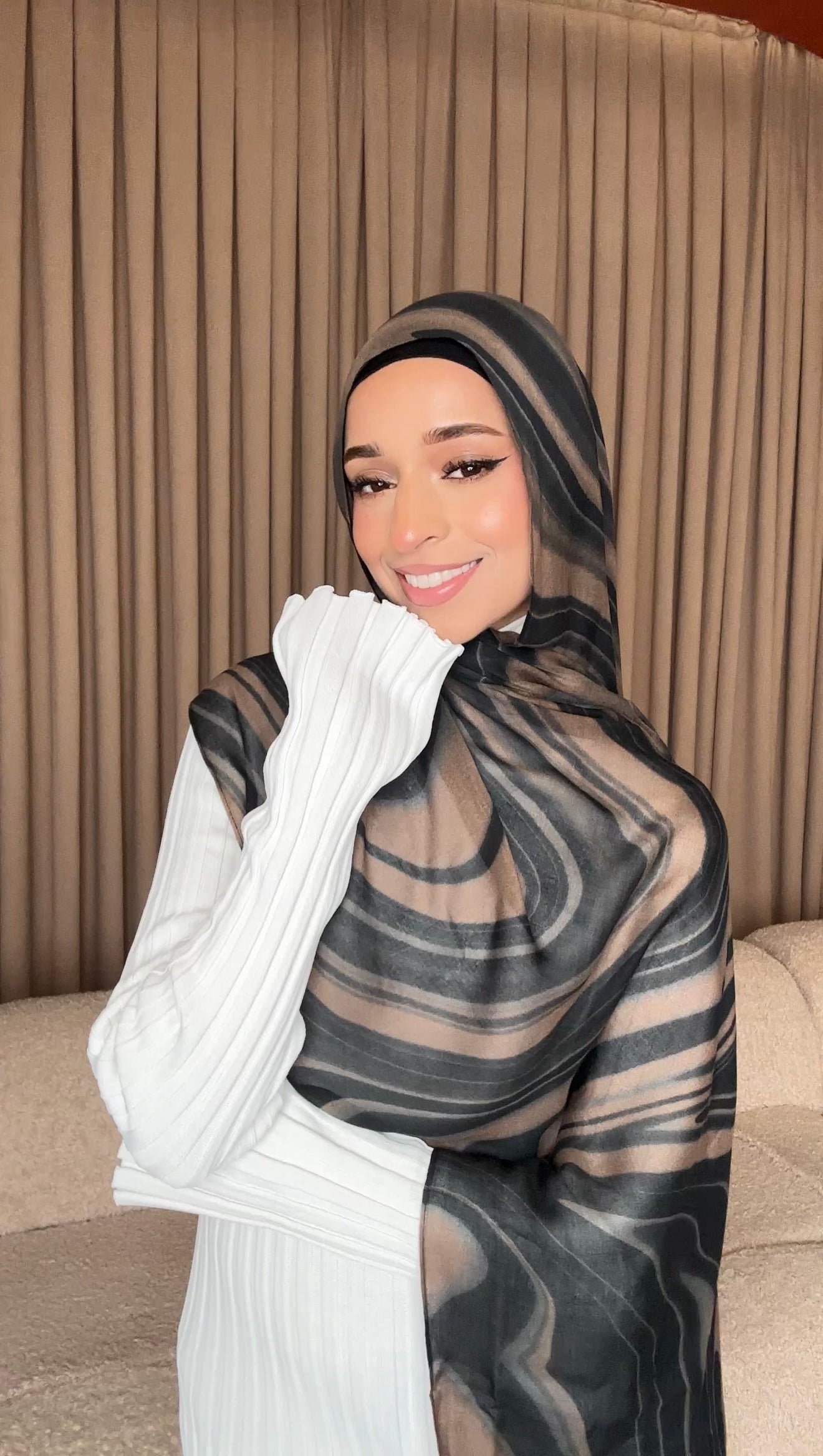 Printed Modal Hijab - Brewed