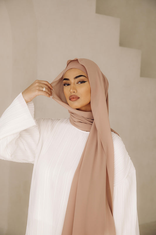 Premium Chiffon Hijab - Blush