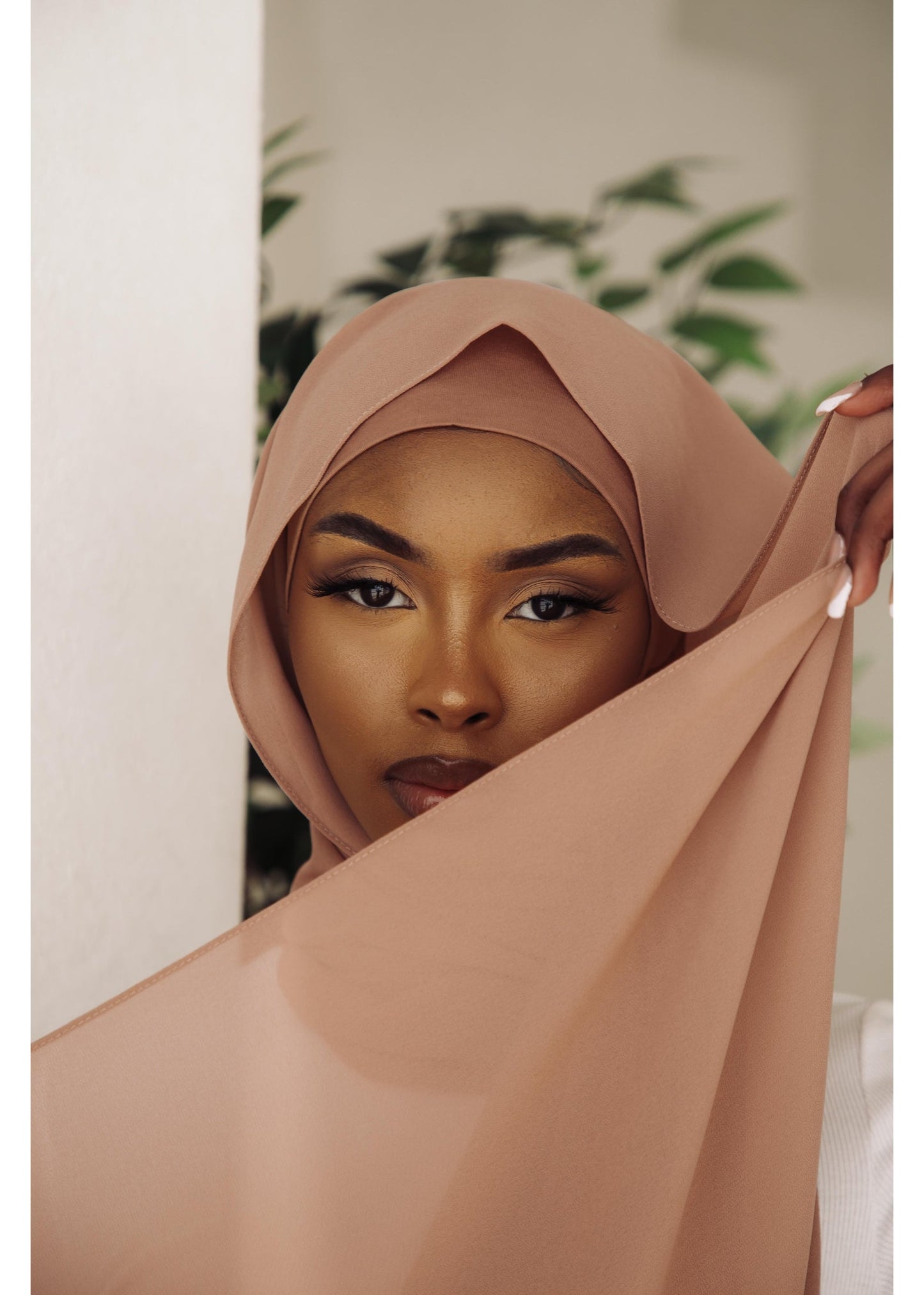 Premium Chiffon Hijab - Tan