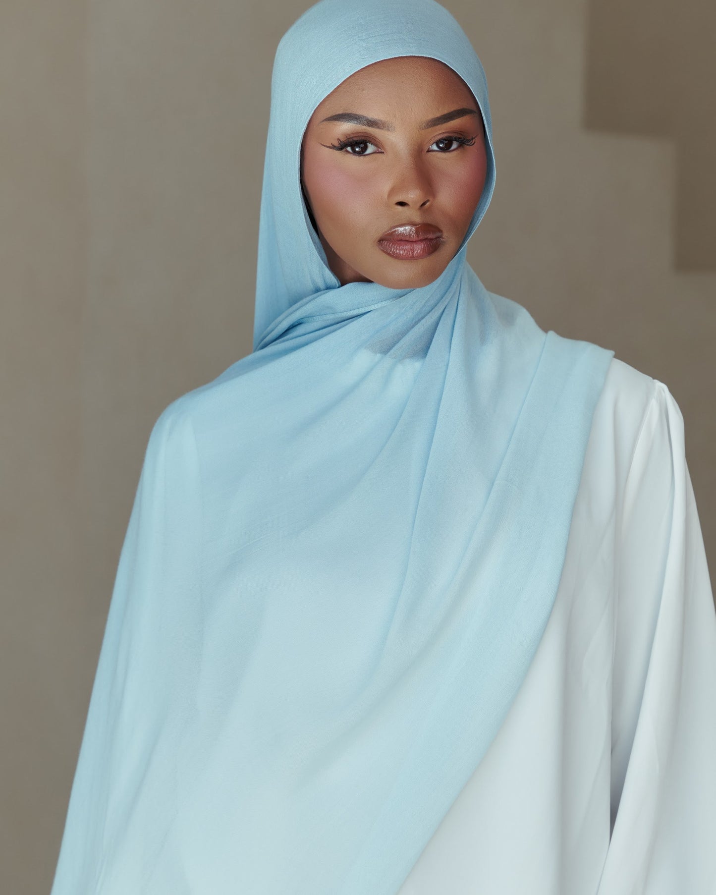 Ombré Modal Hijab - Glacier Mist