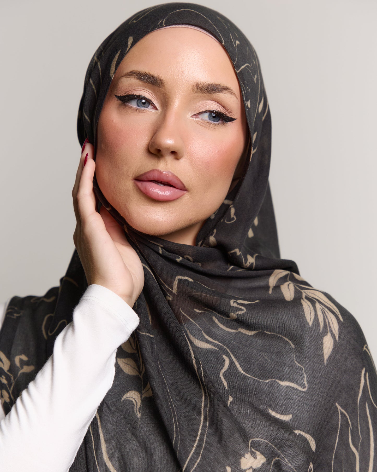 Printed Modal Hijab - Meadow