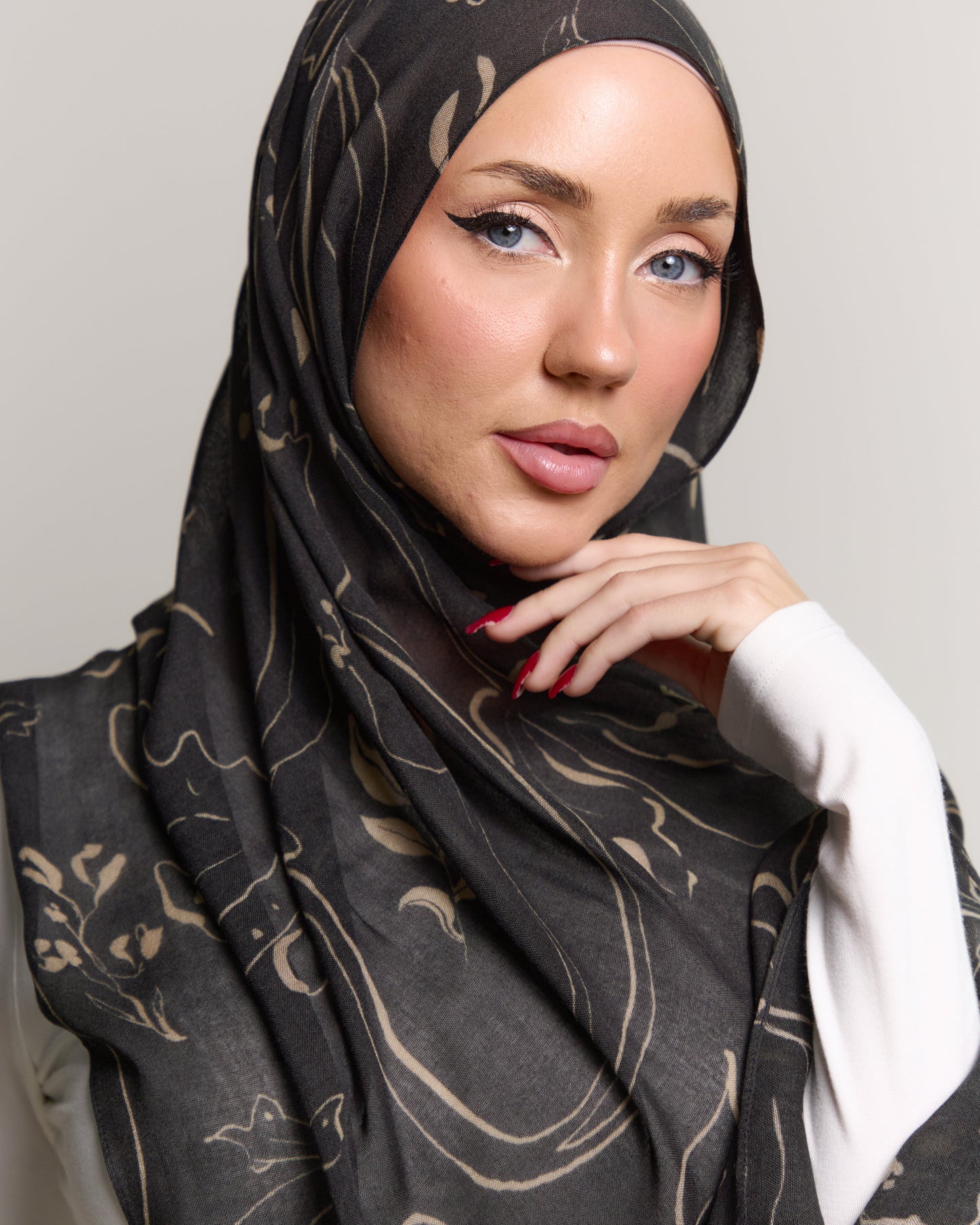 Printed Modal Hijab - Meadow