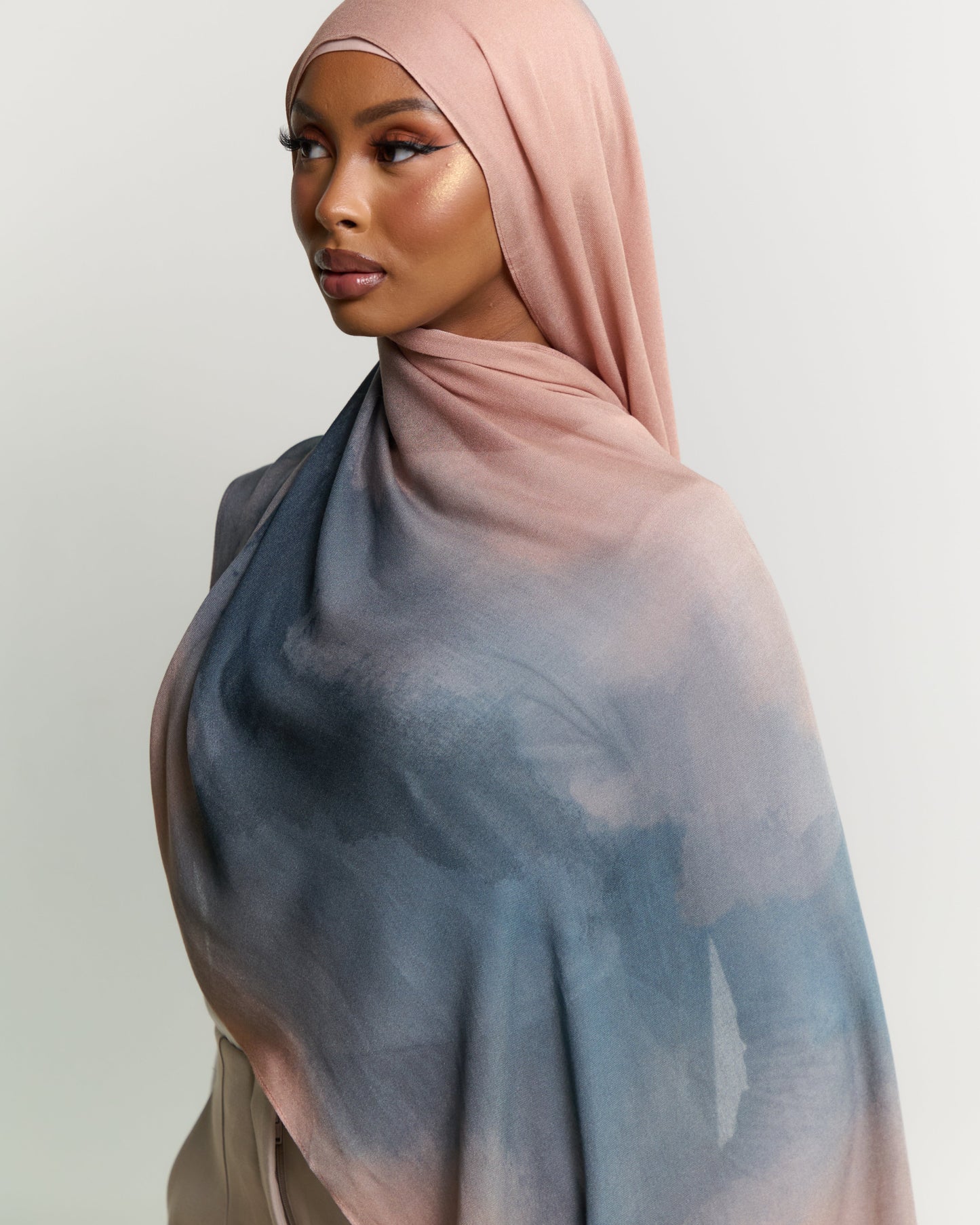 Printed Modal Hijab - Cotton Candy