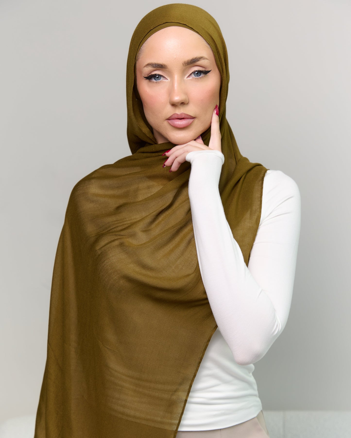 Modal Matching Hijab & Undercap Set - Golden Oak