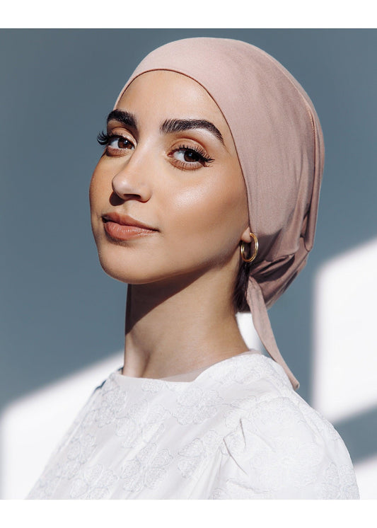 Bamboo Tie-Back Undercap - Blush