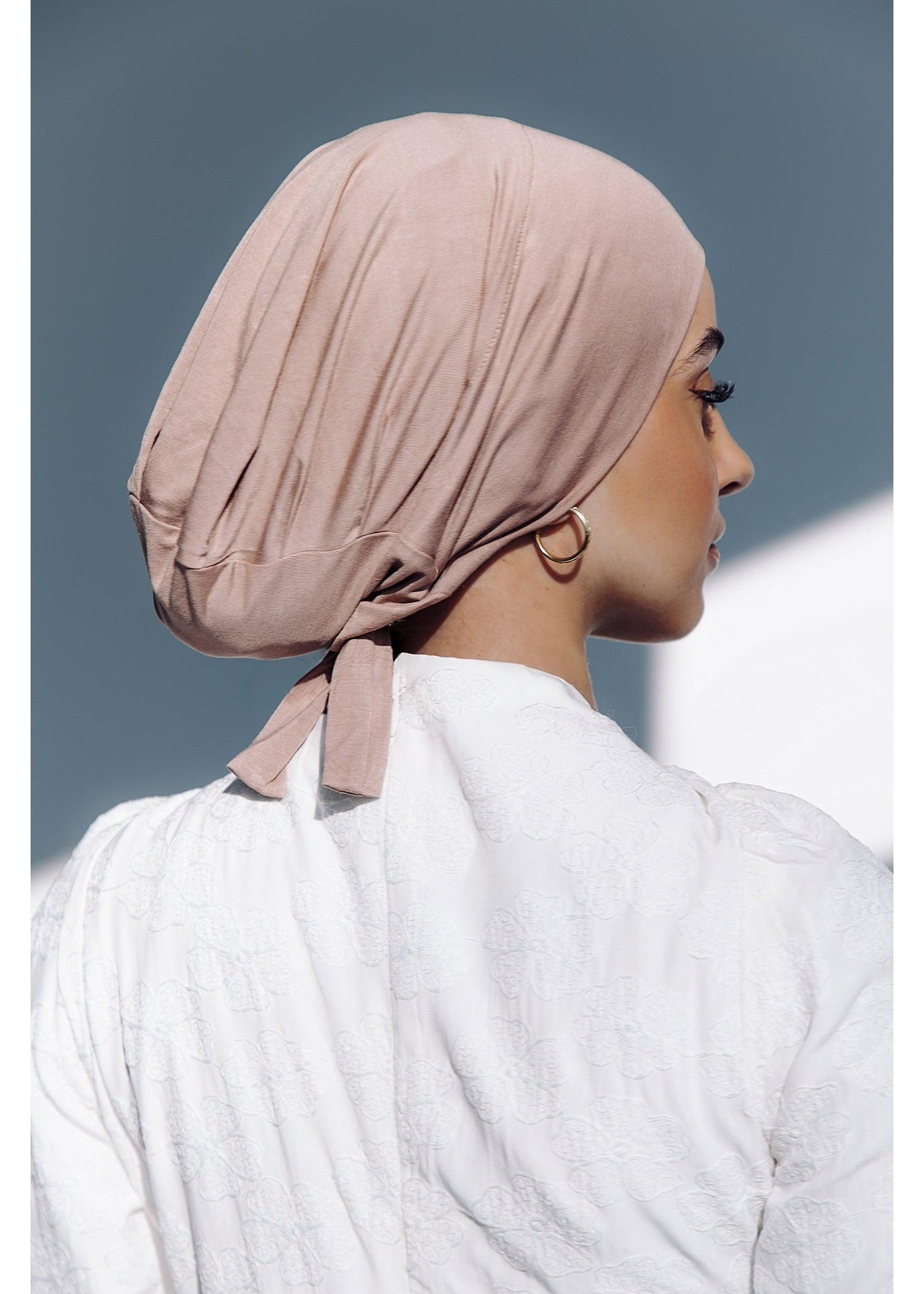 Bamboo Tie-Back Undercap - Blush
