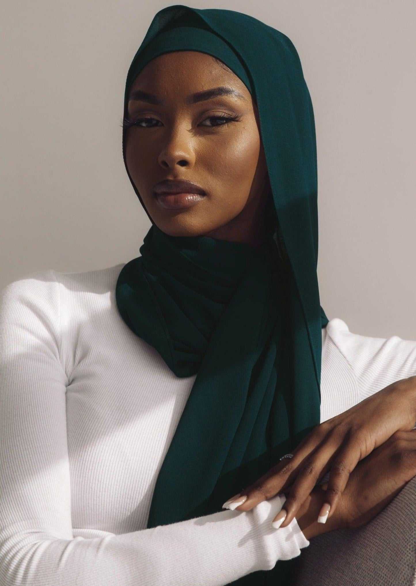 Matching Hijab & Undercap Set - Arctic