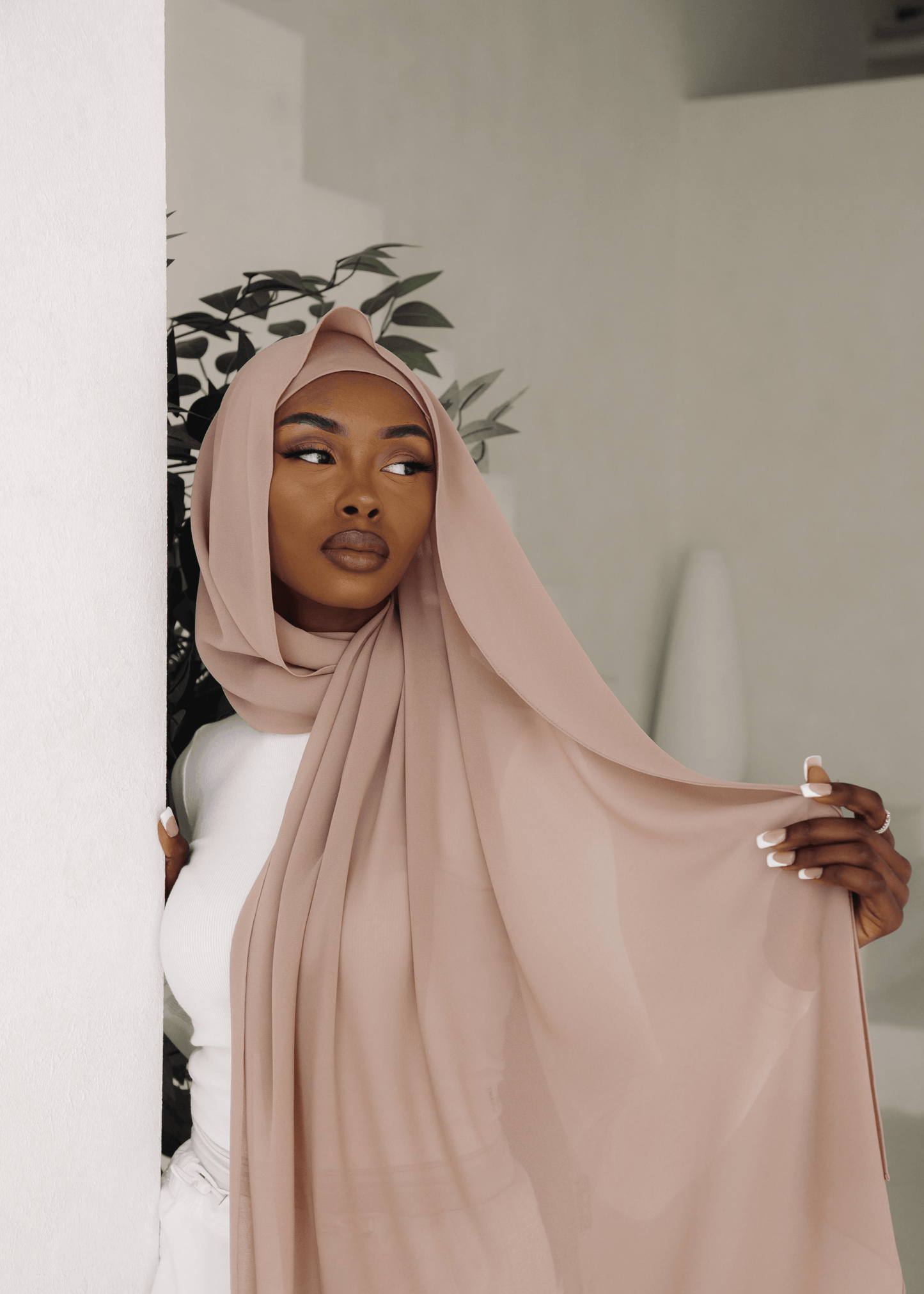 Matching Hijab & Undercap Set - Blush