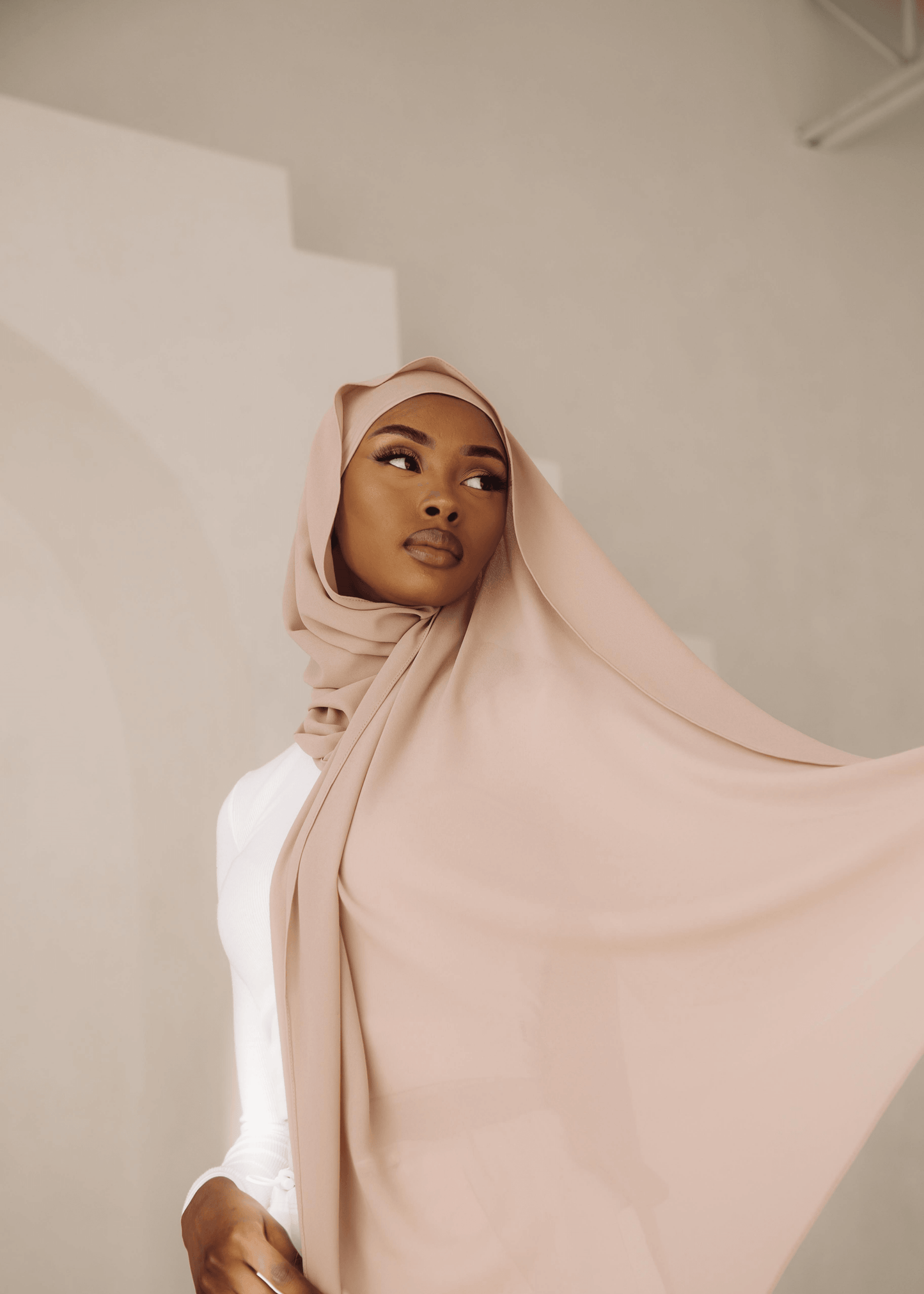 Matching Hijab & Undercap Set - Chai