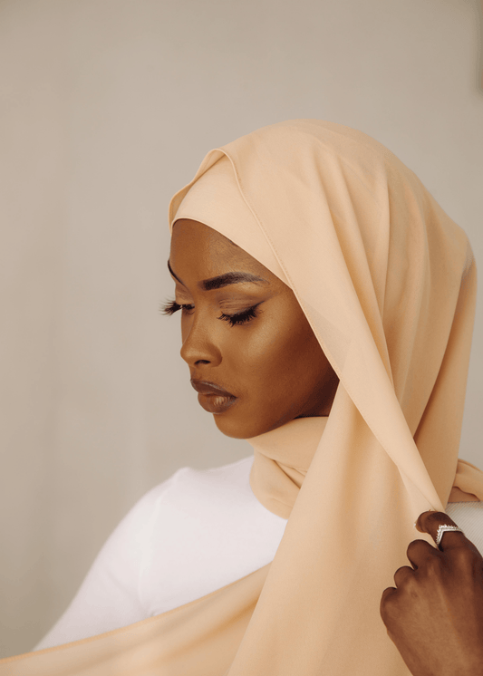 Matching Hijab & Undercap Set - Cream