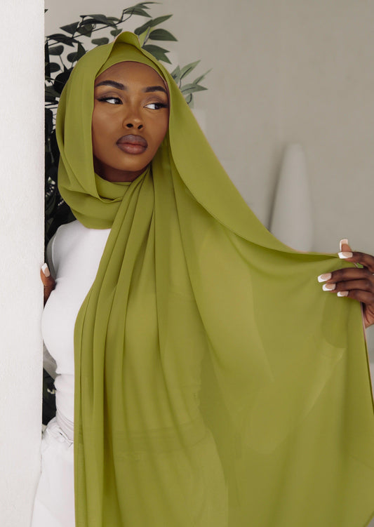 Matching Hijab & Undercap Set - Electric