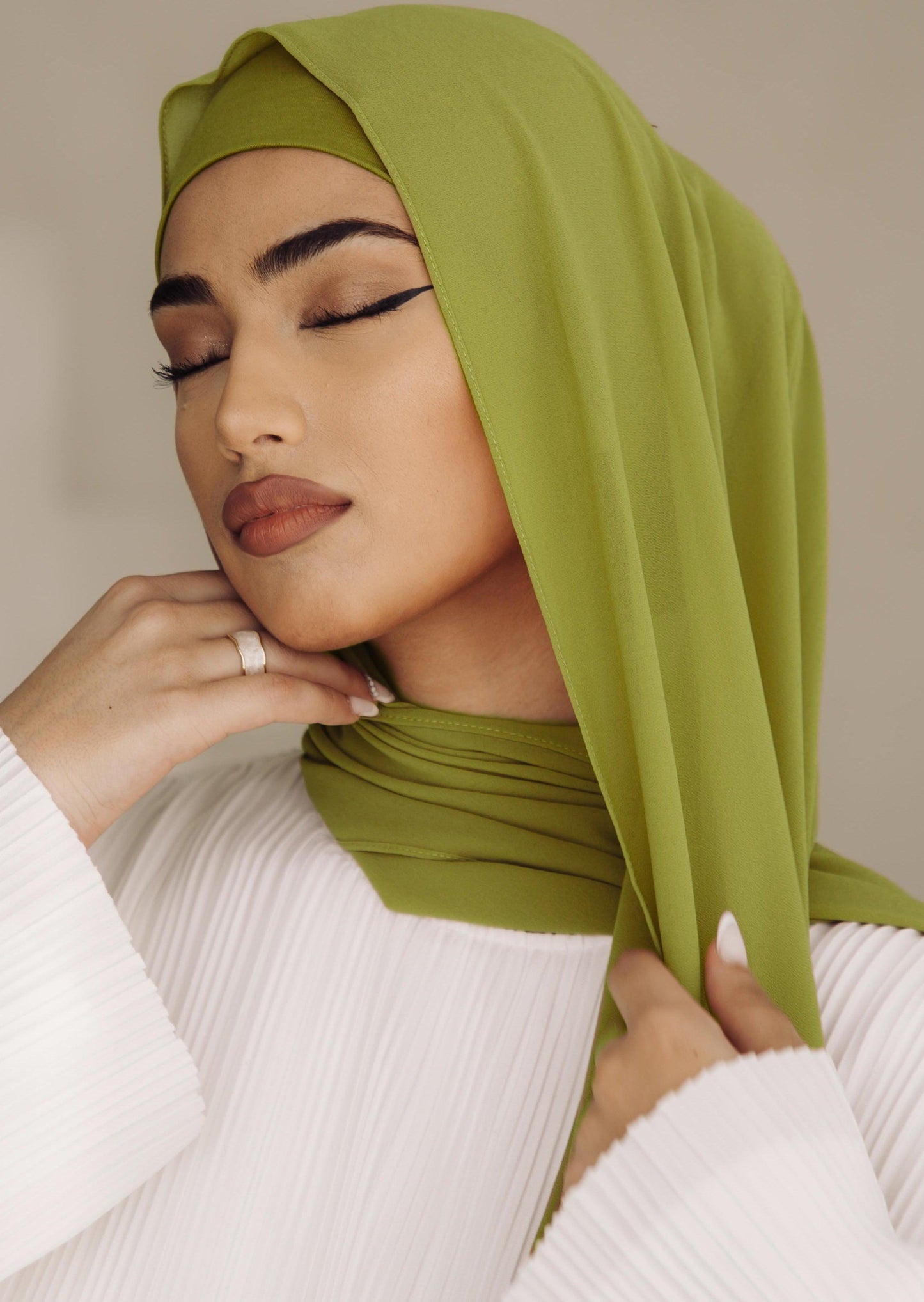 Matching Hijab & Undercap Set - Electric