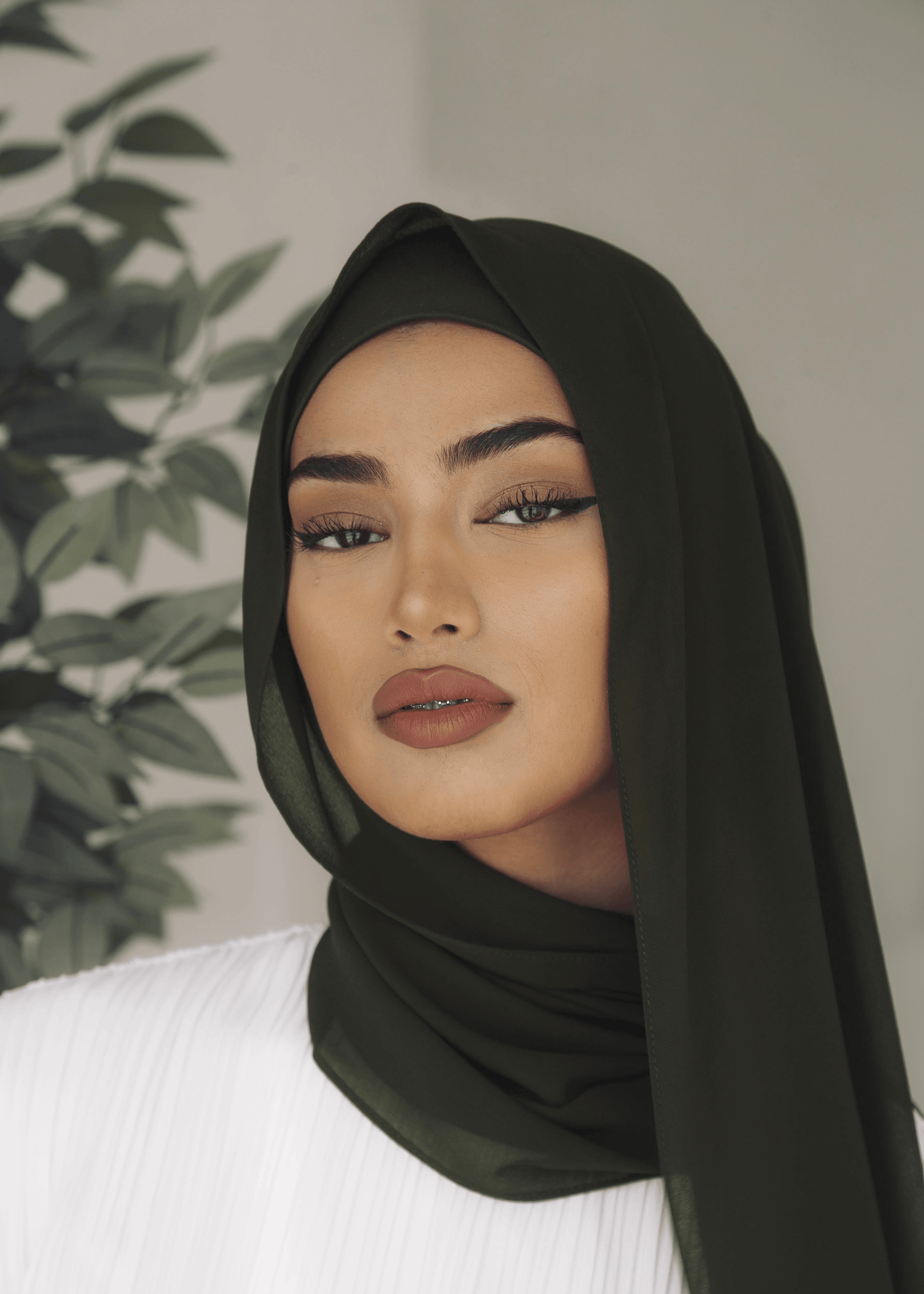 Matching Hijab & Undercap Set - Forest Green