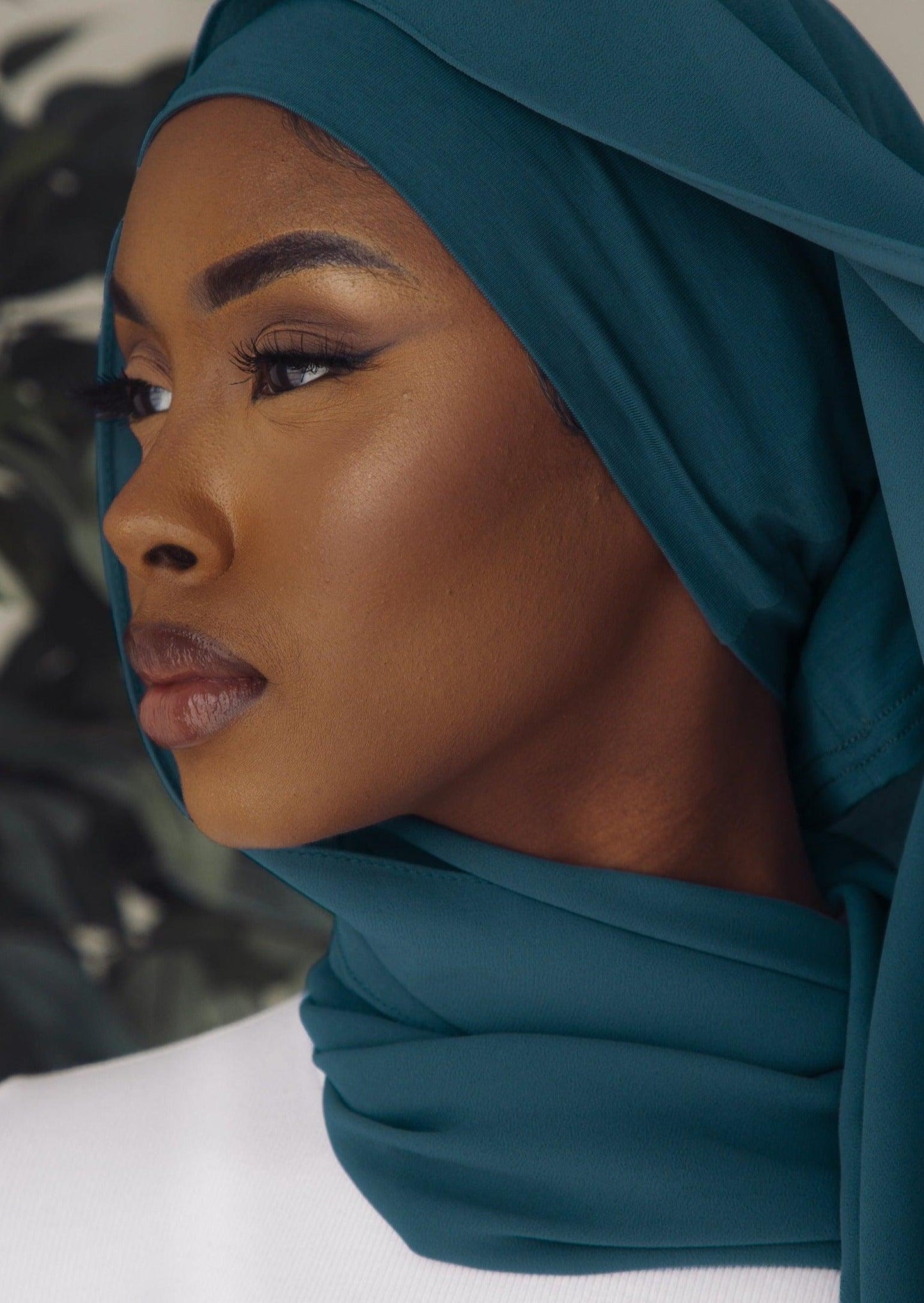 Matching Hijab & Undercap Set - Ocean Blue