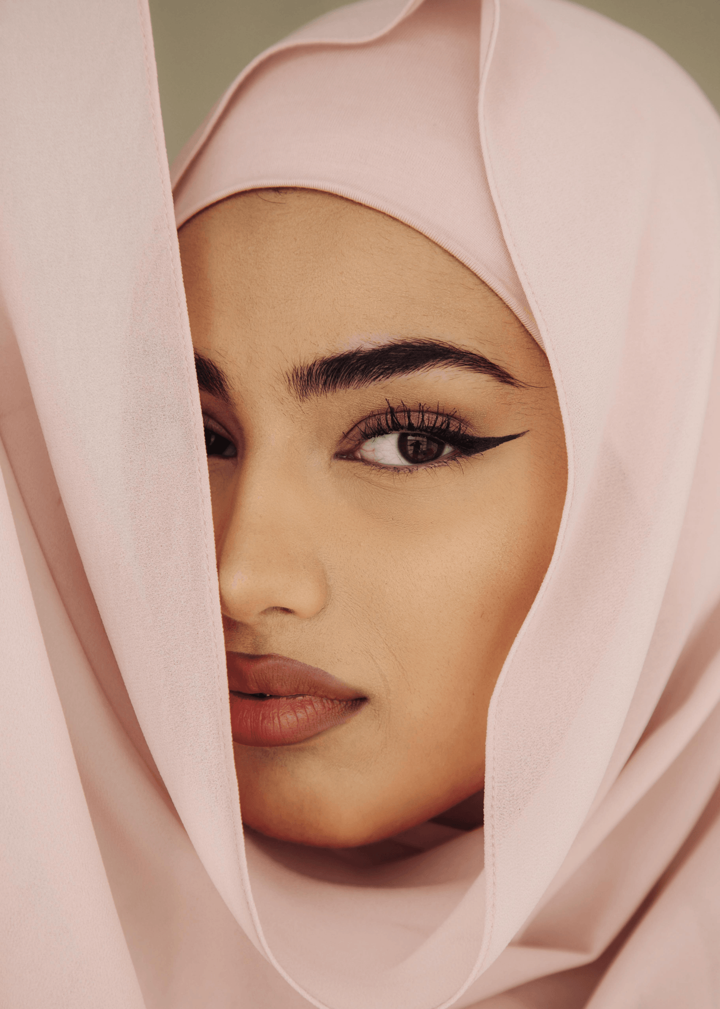 Matching Hijab & Undercap Set - Powder Pink