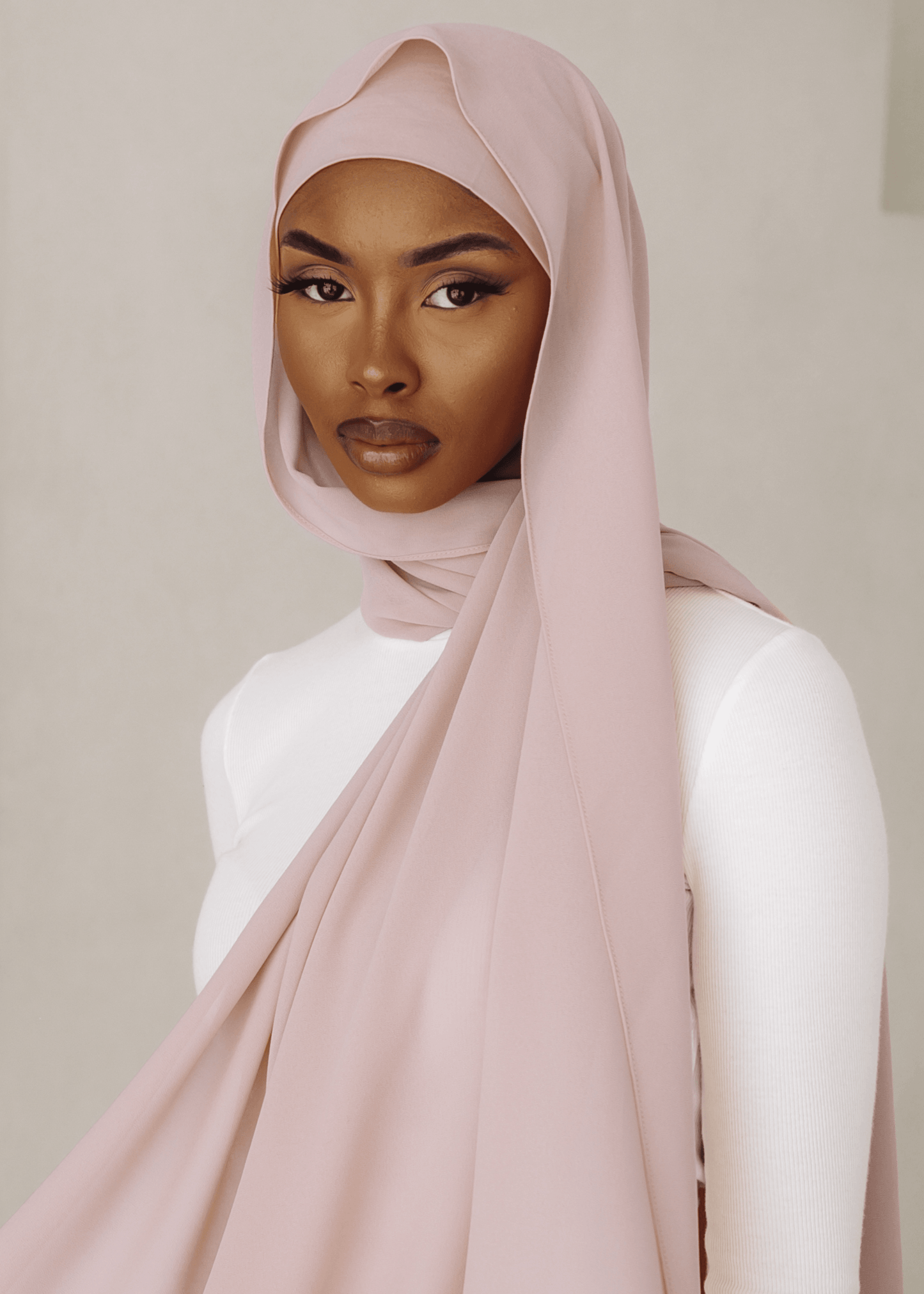Matching Hijab & Undercap Set - Sepia Rose