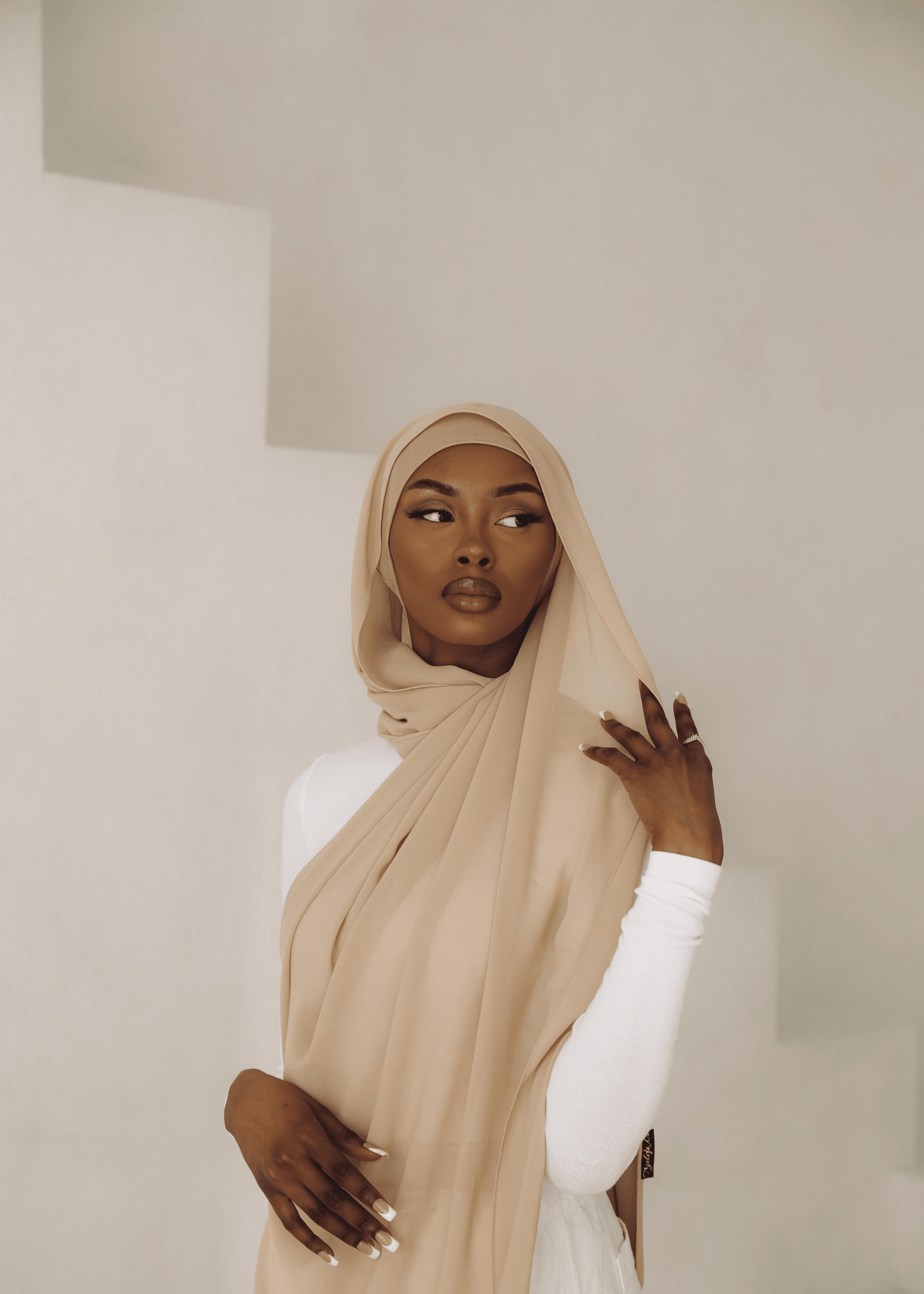 Matching Hijab & Undercap Set - Shell