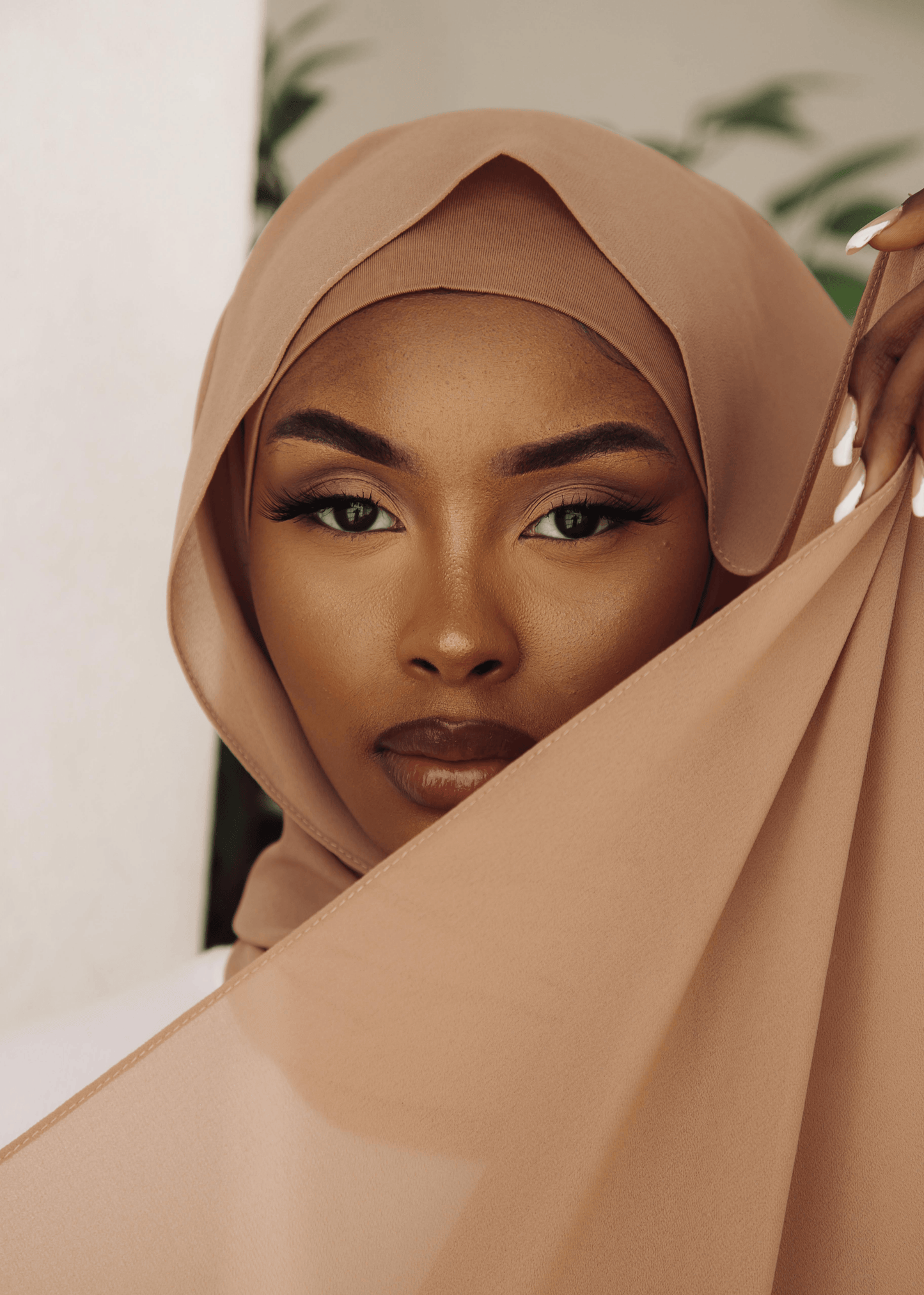 Matching Hijab & Undercap Set - Tan